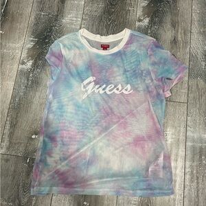 Guess Tie-Dye Short Sleeve Mesh Tee